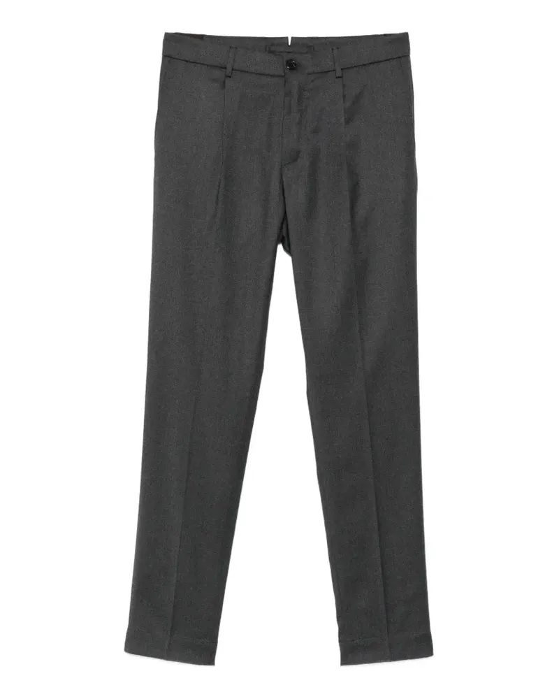 Incotex Hose mit Bundfalten - Grau Grau