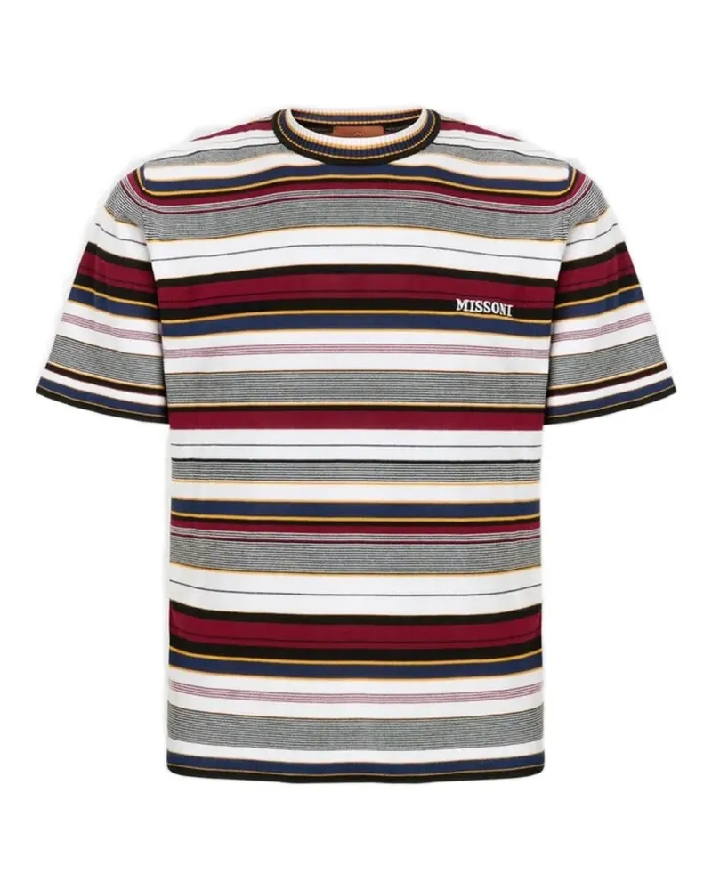 Missoni Gestreiftes T-Shirt - Weiß Weiß