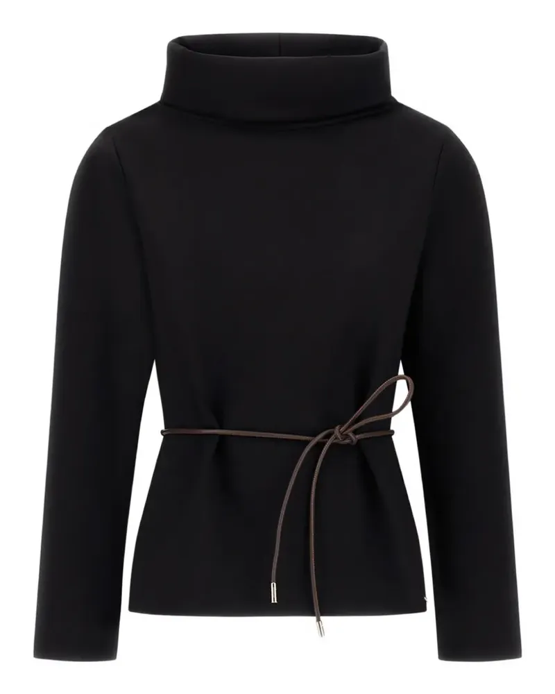 Herno Hoodie mit Stehkragen - Schwarz Schwarz