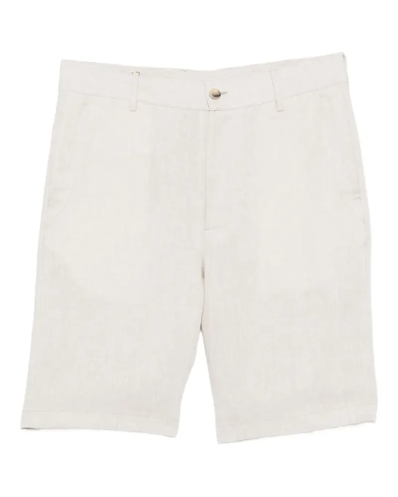 Canali linen shorts - Nude Nude