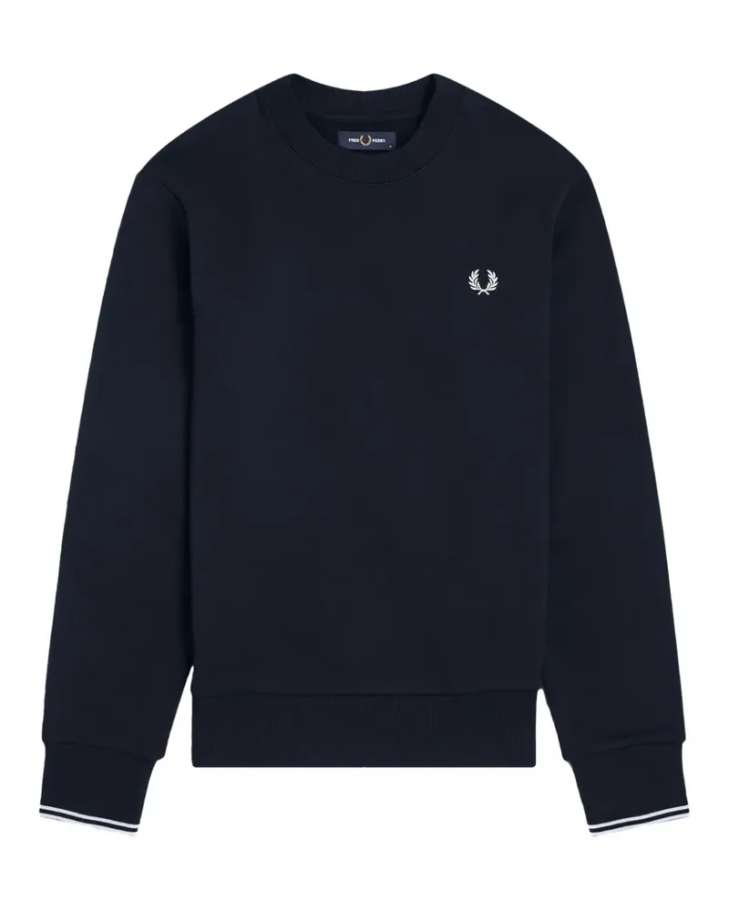 Fred Perry Sweatshirt mit Lorbeerkranz-Stickerei - Blau Blau