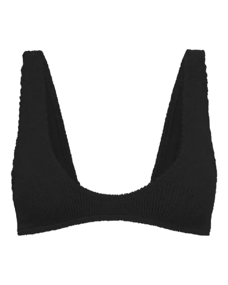bond-eye Scout scoop-neck bikini top - Schwarz Schwarz