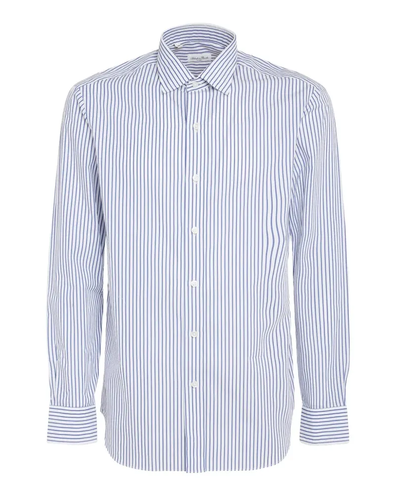 Salvatore Piccolo vertical-stripe shirt - Weiß Weiß