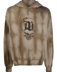 MISBHV Strobe Hoodie mit Batikmuster Braun