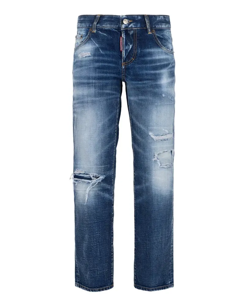 Dsquared2 Jenna Jeans im Distressed-Look - Blau Blau