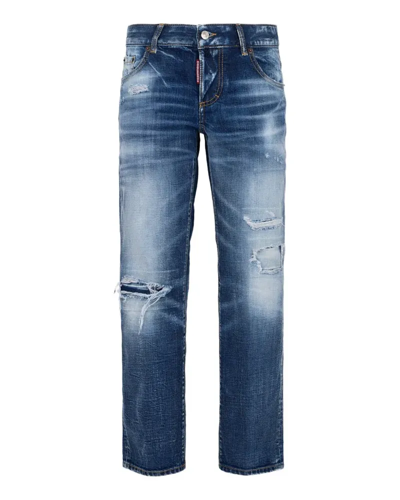 Dsquared2 Jenna Jeans im Distressed-Look - Blau Blau