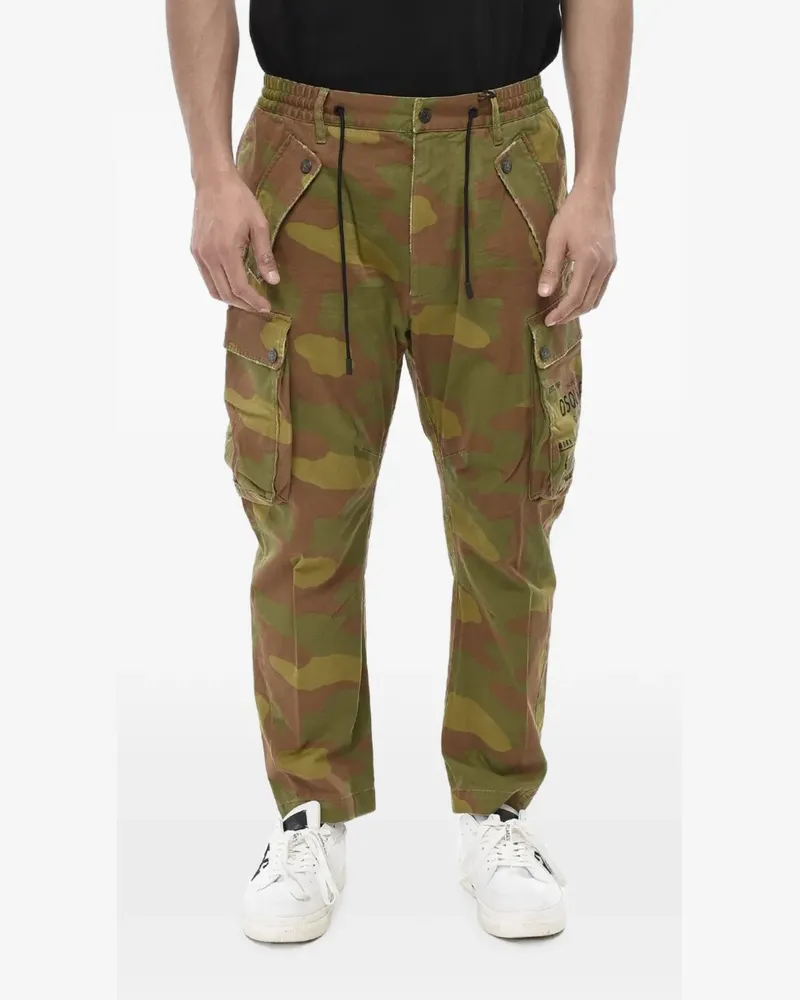 Dsquared2 camouflage-print cargo pants - Grün Grün