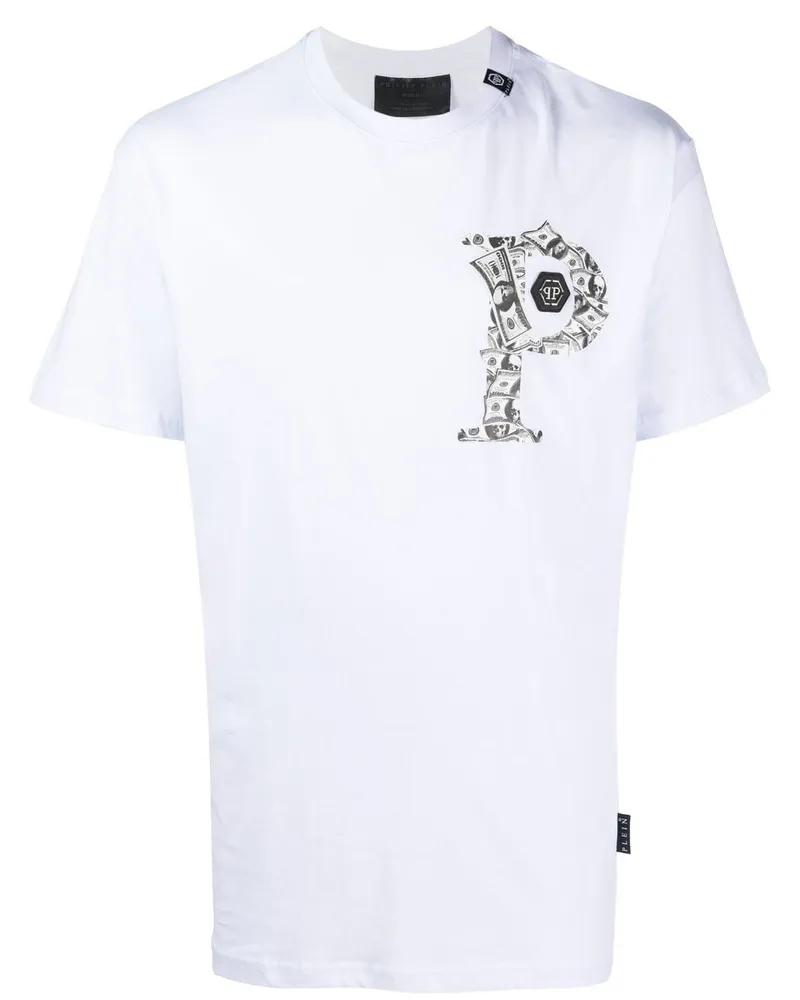 Philipp Plein T-Shirt mit Logo-Print - Weiß Weiß