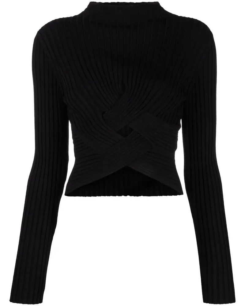 Stella McCartney Pullover mit Cut-Outs - Schwarz Schwarz