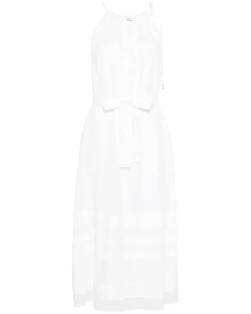 Peserico Midikleid mit Neckholder - Weiß Weiß
