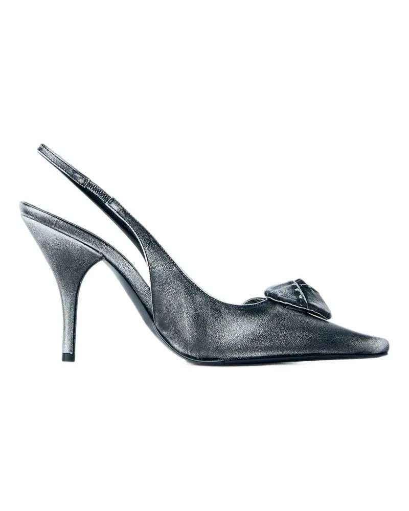 Prada Pumps mit Slingback-Riemen - Silber Silber