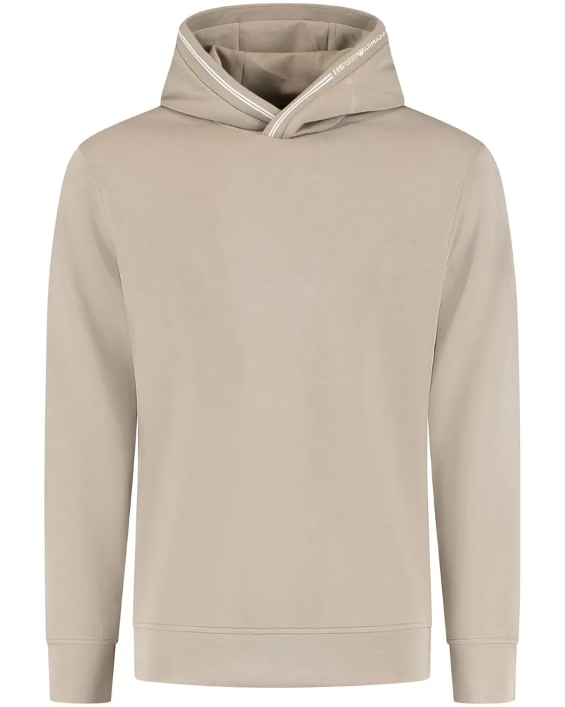 Emporio Armani Hoodie mit Logo - Nude Nude