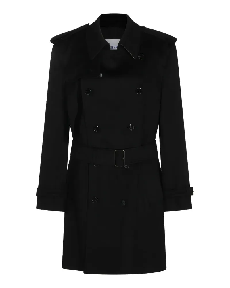 Burberry double-breasted belted coat - Schwarz Schwarz