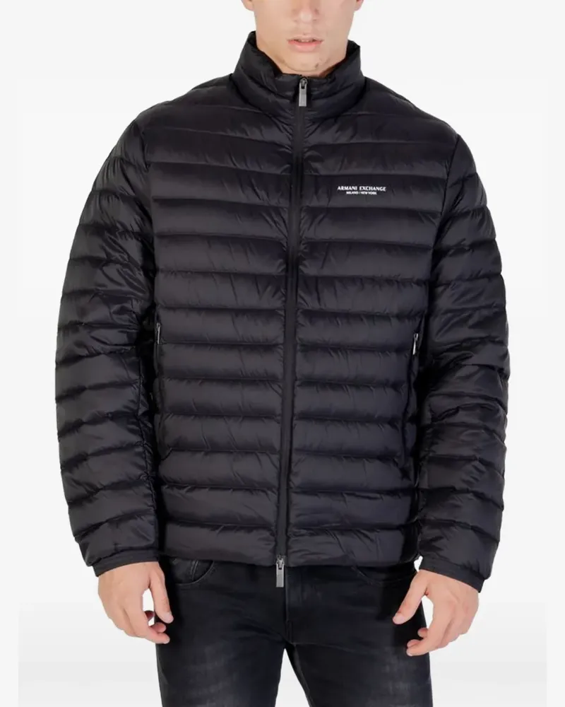 Armani Exchange Gesteppte Jacke - Schwarz Schwarz