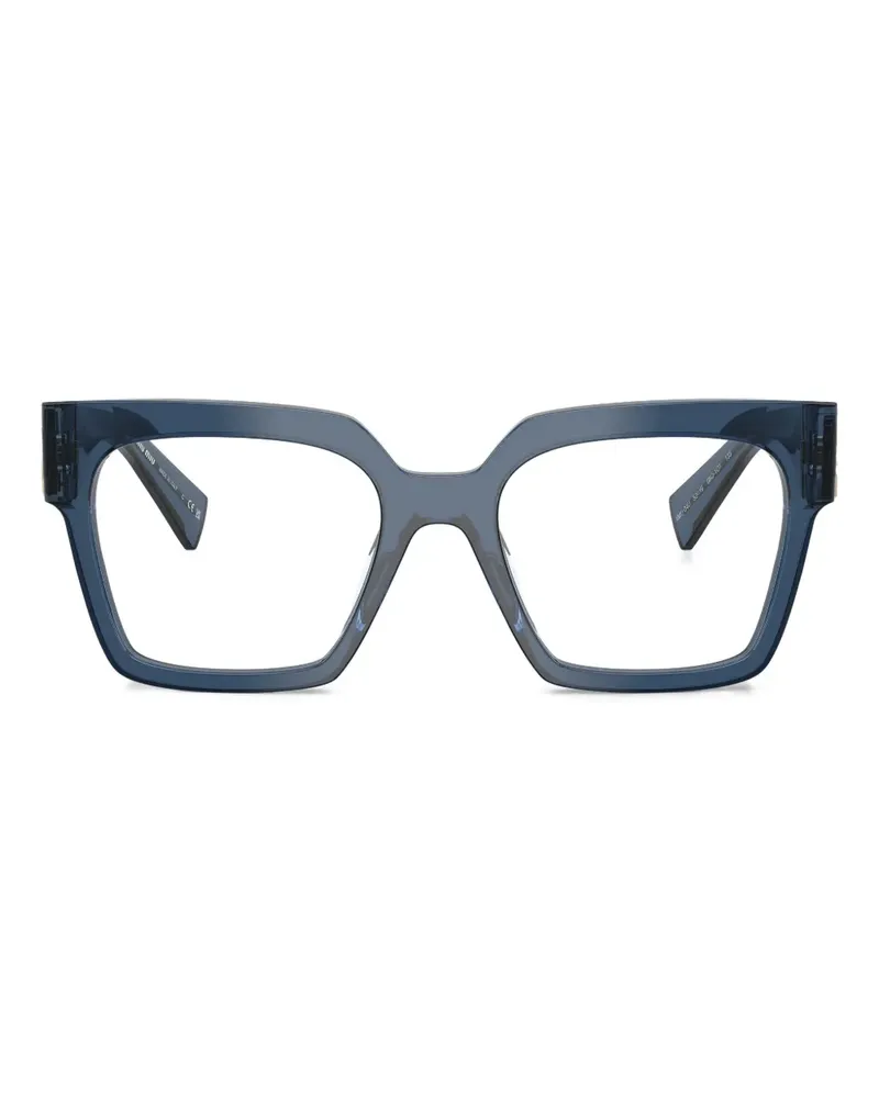 Miu Miu Brille mit eckigem Gestell - Blau Blau