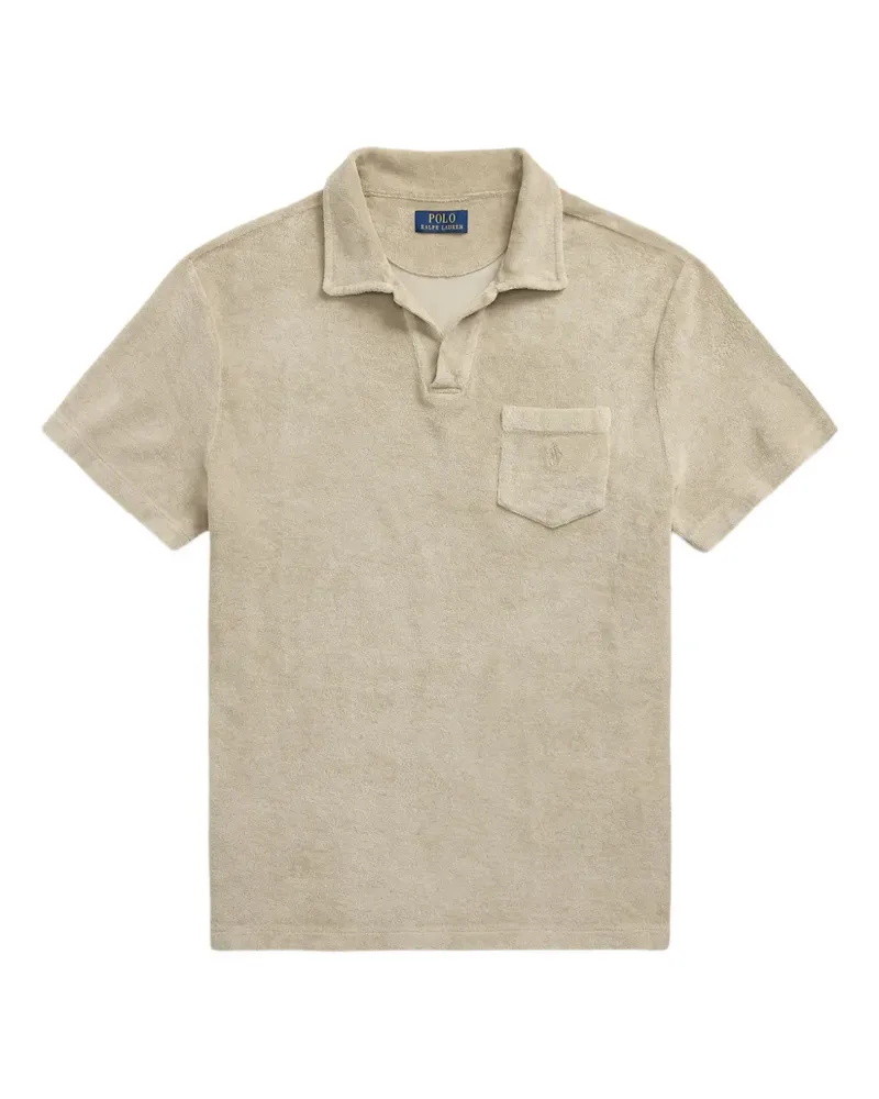 Ralph Lauren Frottee-Poloshirt mit Mineralfarben - Grün Grün
