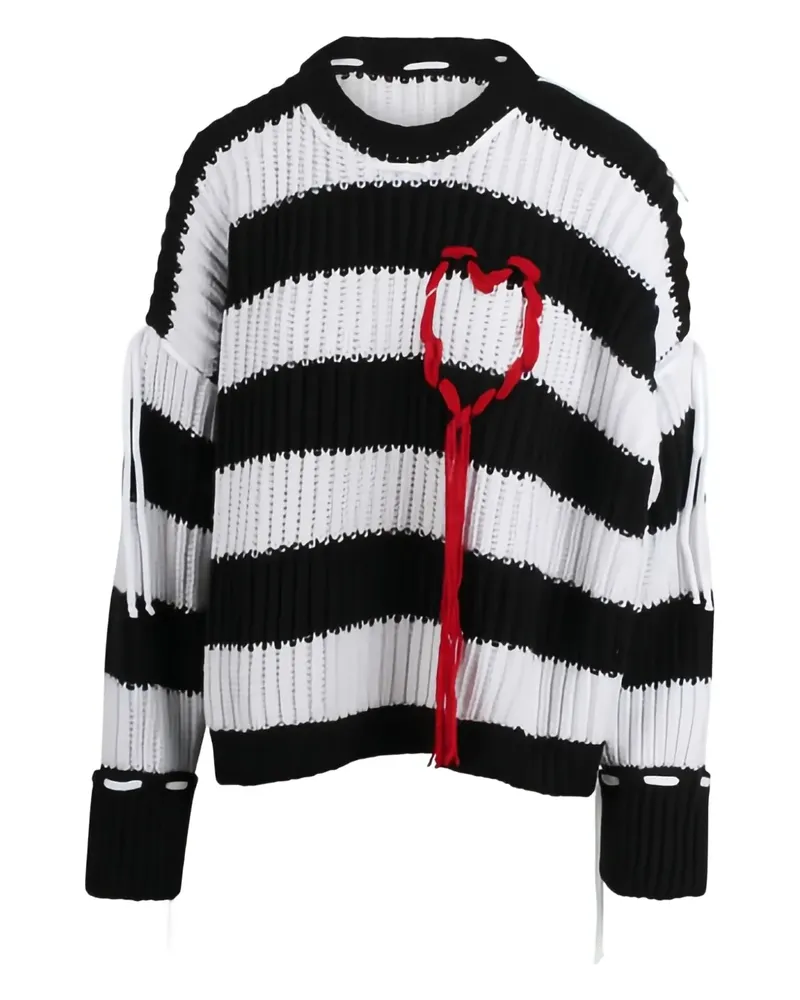 SSHEENA Kannella striped sweater - Schwarz Schwarz