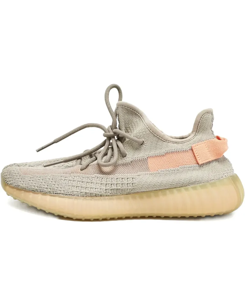 adidas Gestreifte Knit Sneakers - Grau Grau