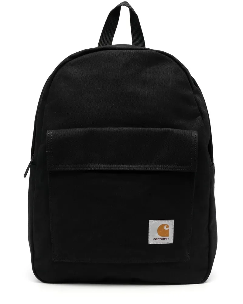 Carhartt WIP Rucksack mit Logo-Patch - Schwarz Schwarz