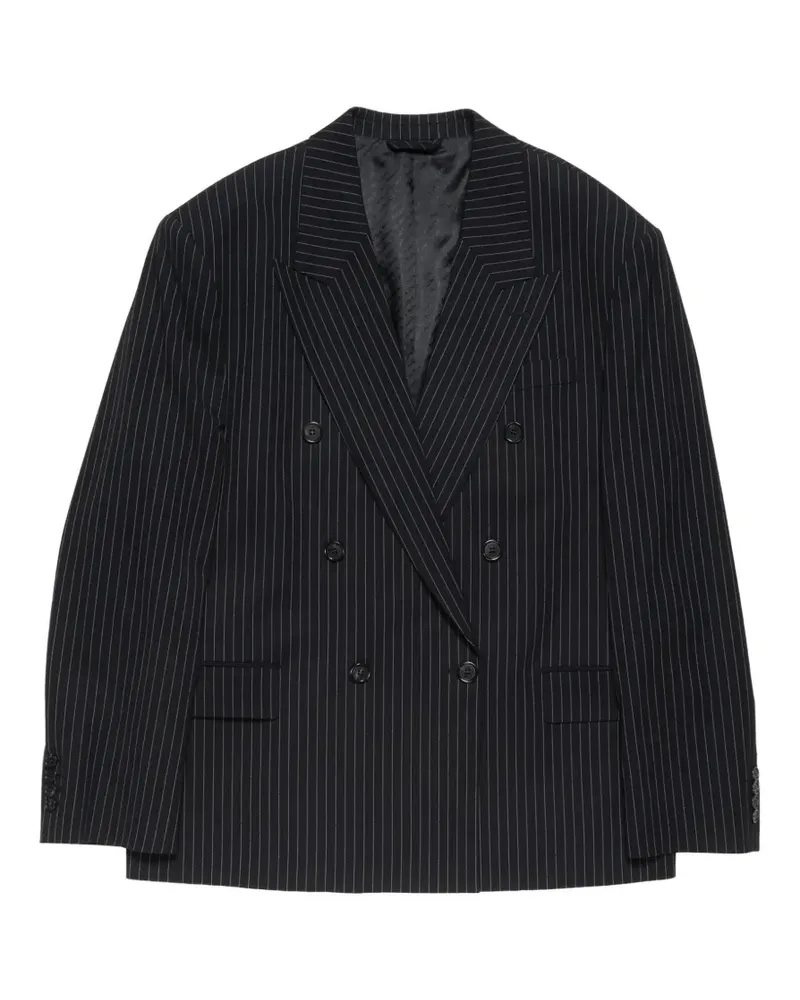 Acne Studios pinstripe double-breasted jacket - Schwarz Schwarz