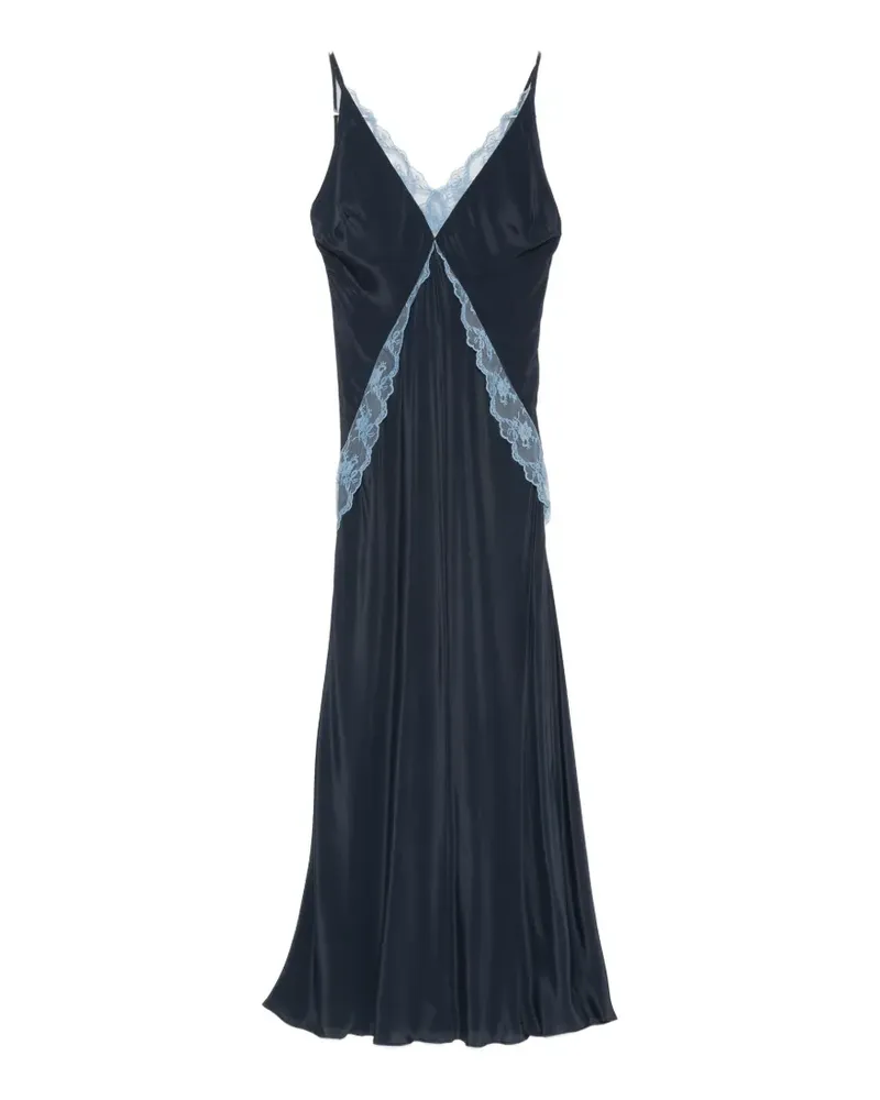 SIR Elsie lace-trim maxi dress - Blau Blau