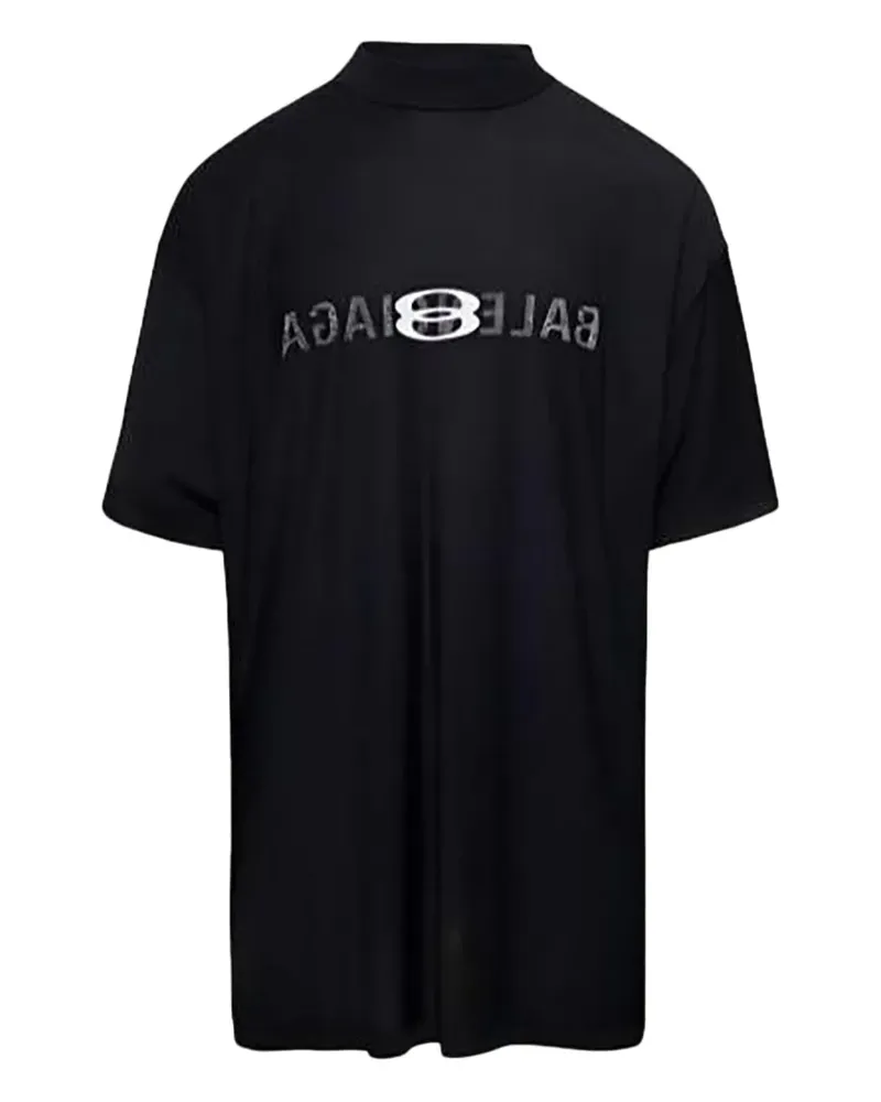 Balenciaga T-Shirt mit Logo - Schwarz Schwarz