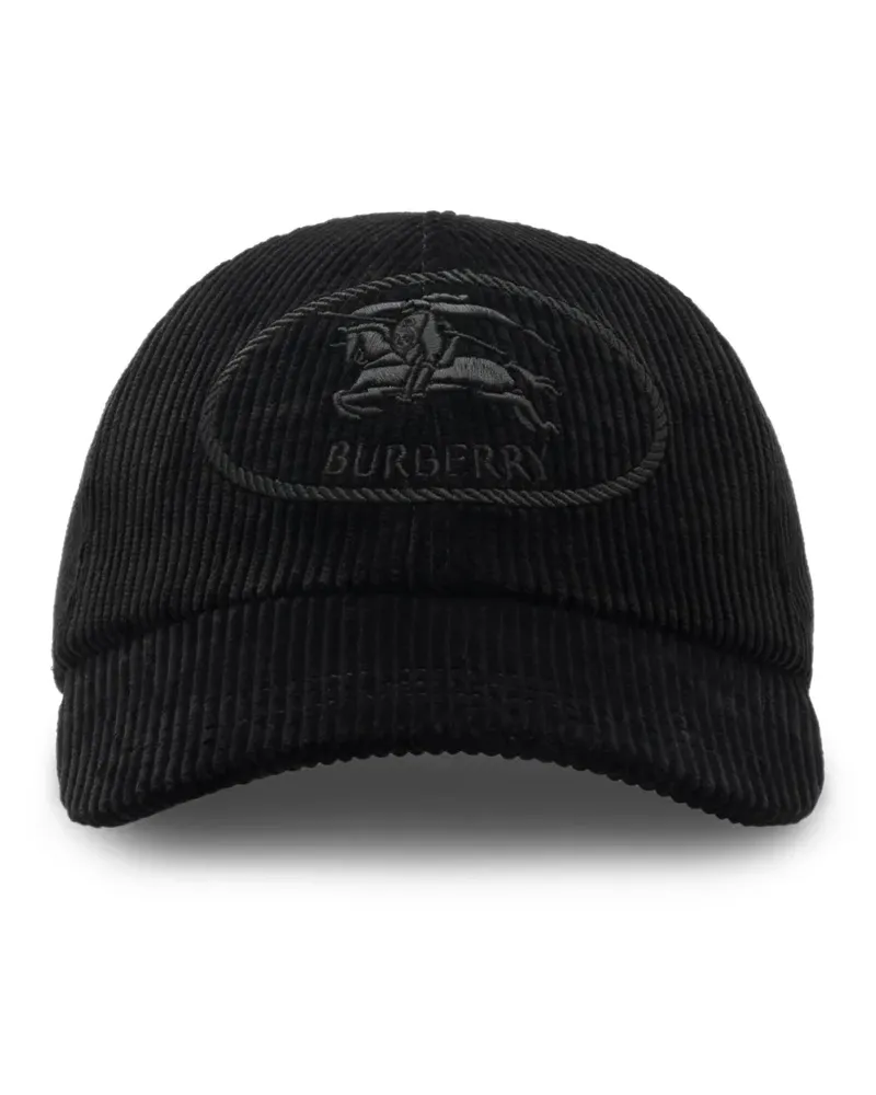 Burberry Baseballkappe mit Ritterstempel - Schwarz Schwarz