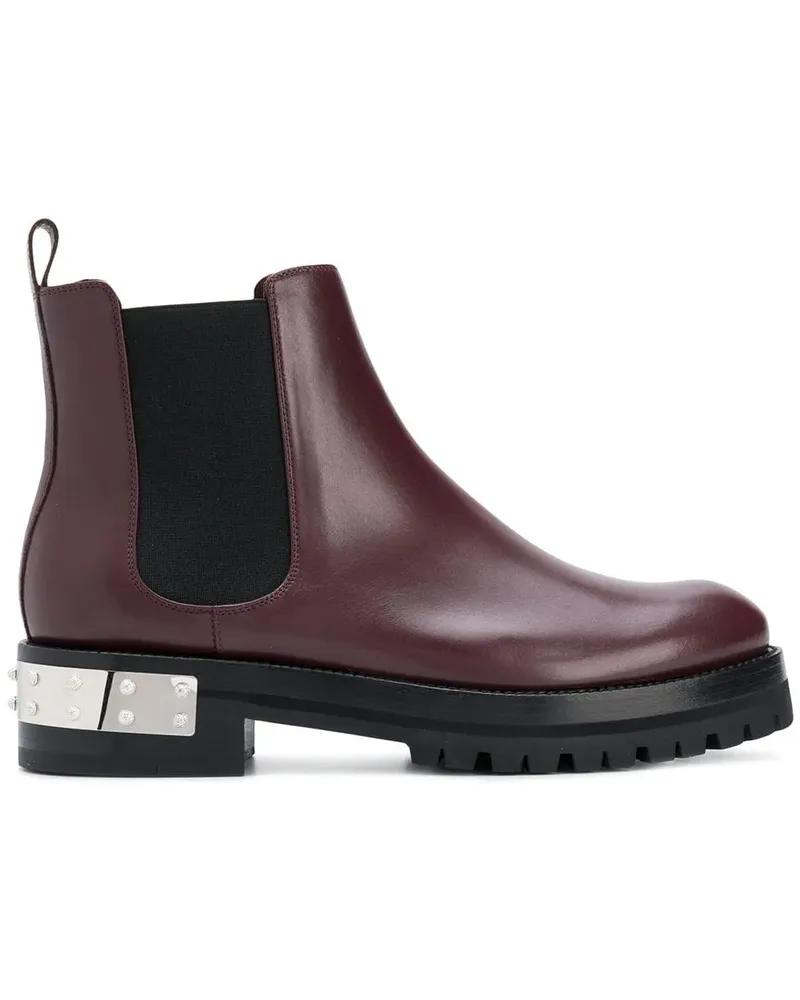 Alexander McQueen Chelsea-Stiefel mit Nieten - Rot Rot