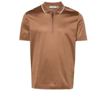 Jersey-Poloshirt mit kurzem Reißverschluss