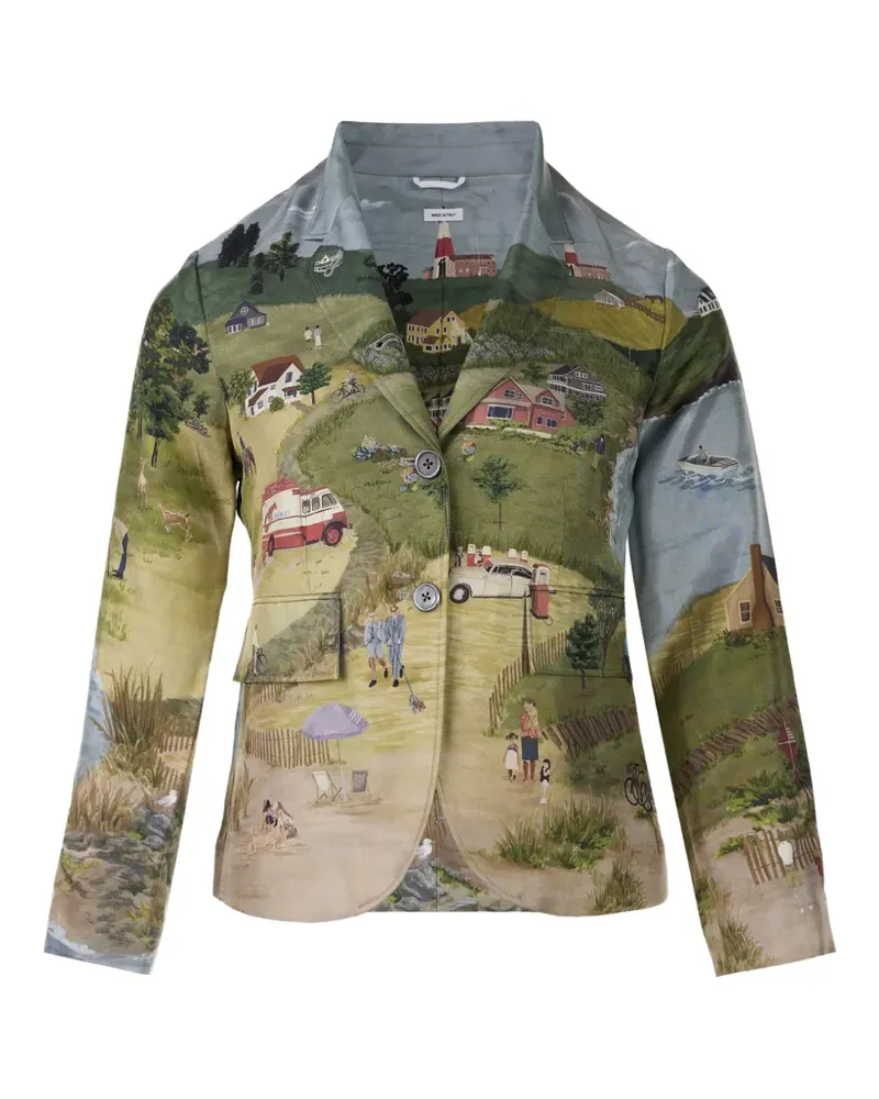 Thom Browne Nantucket Scenic Jacke - Grau Grau