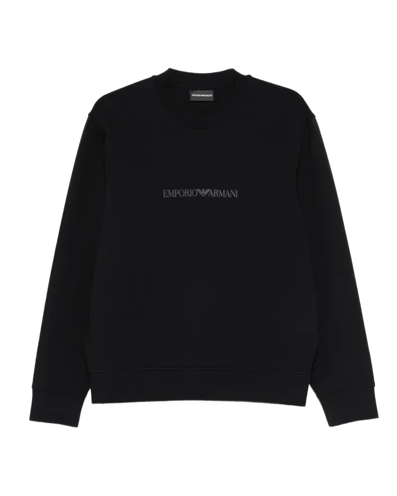 Emporio Armani logo-detail sweatshirt - Schwarz Schwarz