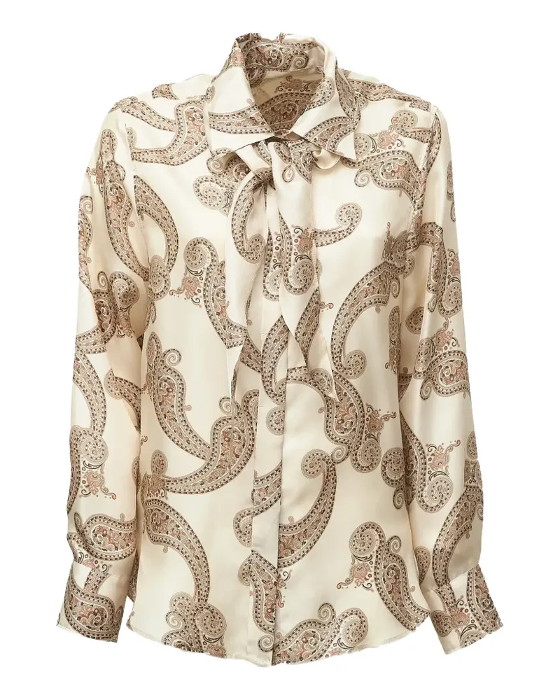 Robert Friedman Hemd mit Paisley-Print - Nude Nude