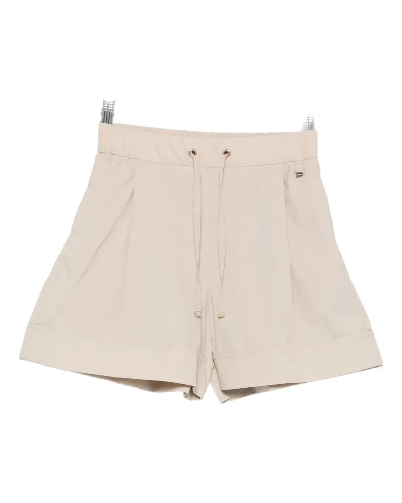 Herno drawstring-waist pleated shorts - Nude Nude