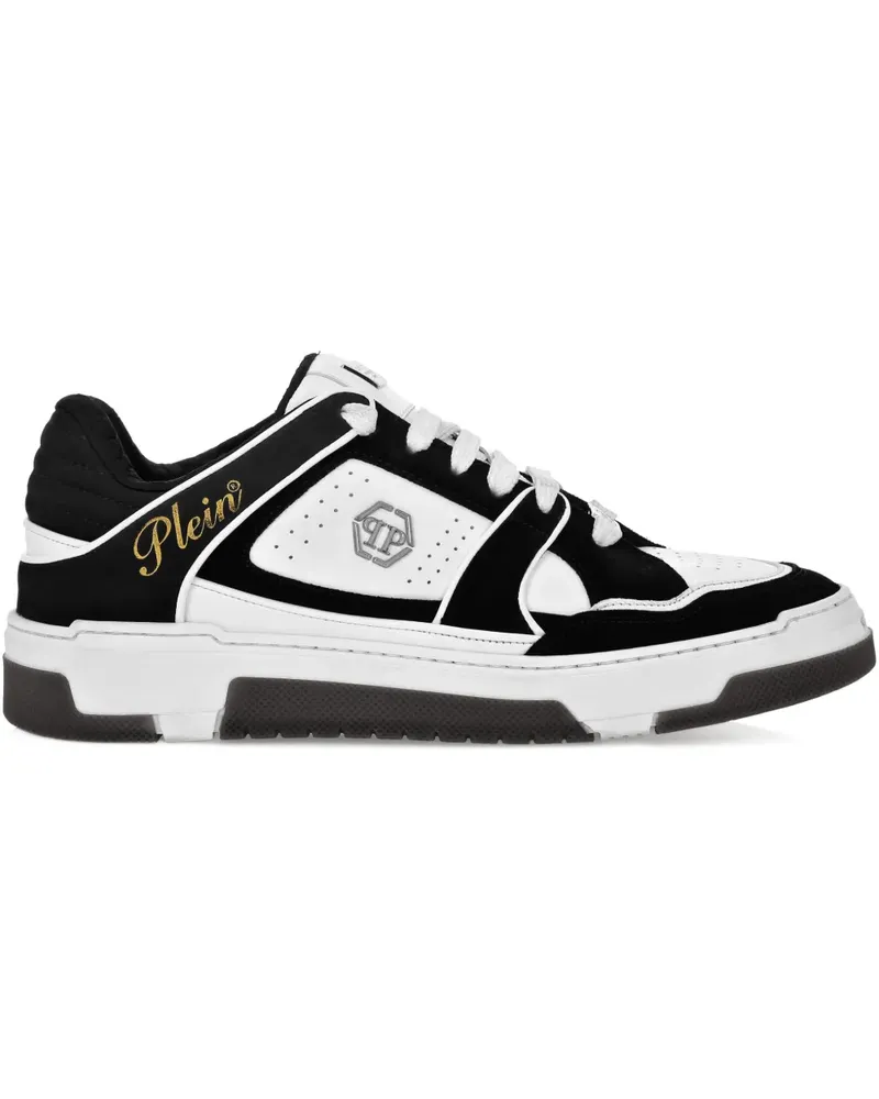 Philipp Plein Sneakers mit Ledereinsätzen - Schwarz Schwarz