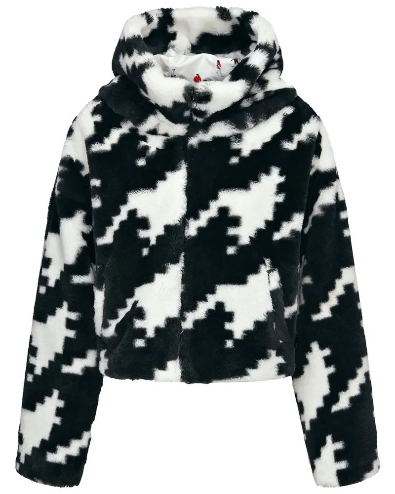 Perfect Moment Noelle Bomberjacke aus Faux Fur - Schwarz Schwarz