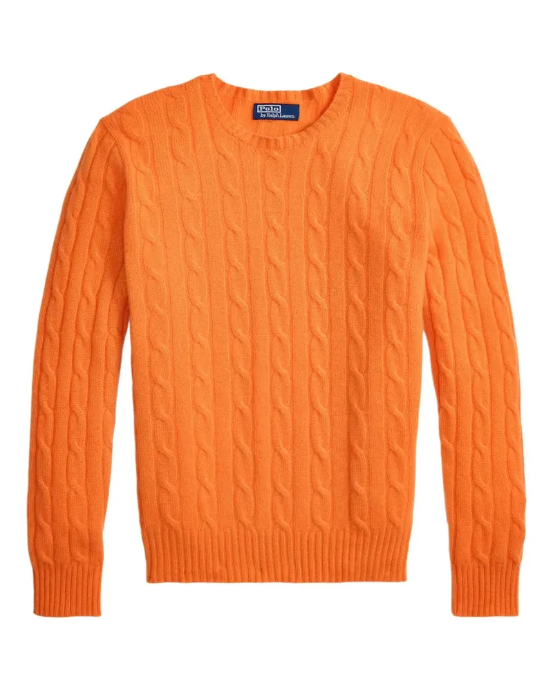 Ralph Lauren Kaschmirpullover mit Zopfmuster - Orange Orange