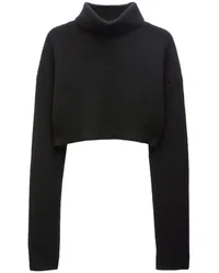 Filippa K Gerippter Cropped-Kaschmirpullover Schwarz