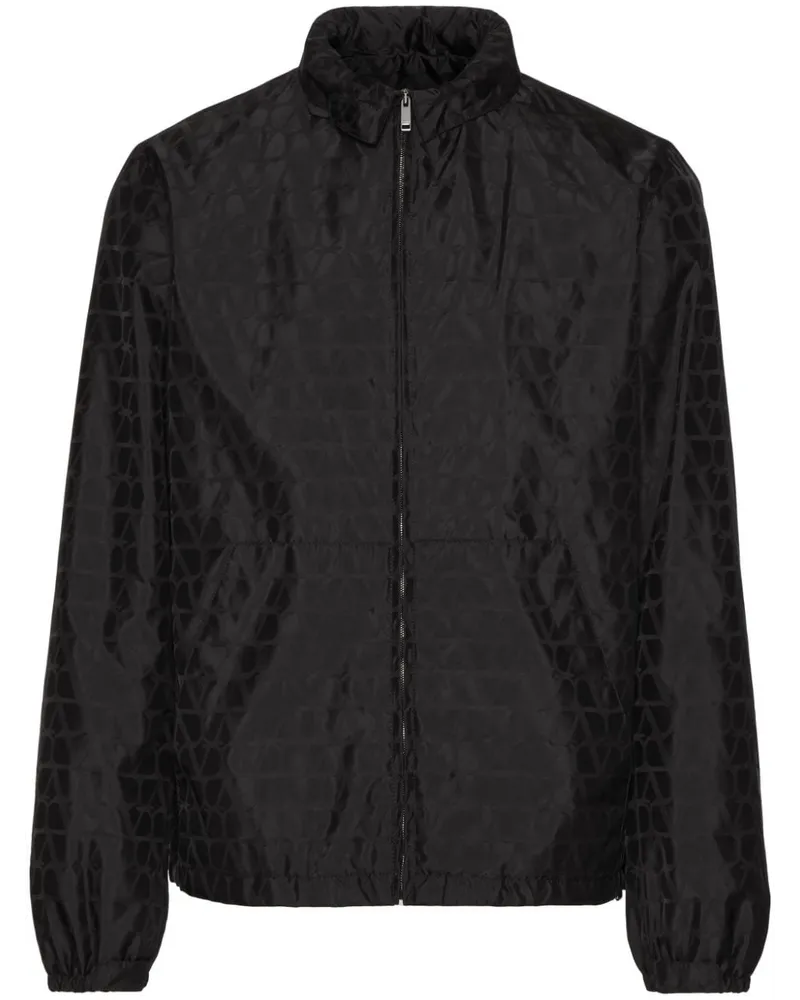 Valentino Garavani Toile Iconographe Windbreaker - Schwarz Schwarz