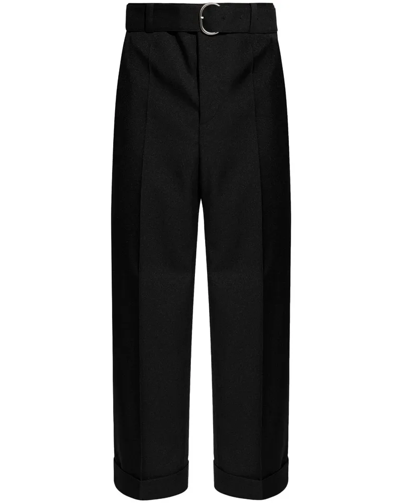 Jil Sander Plissierte Hose - Schwarz Schwarz