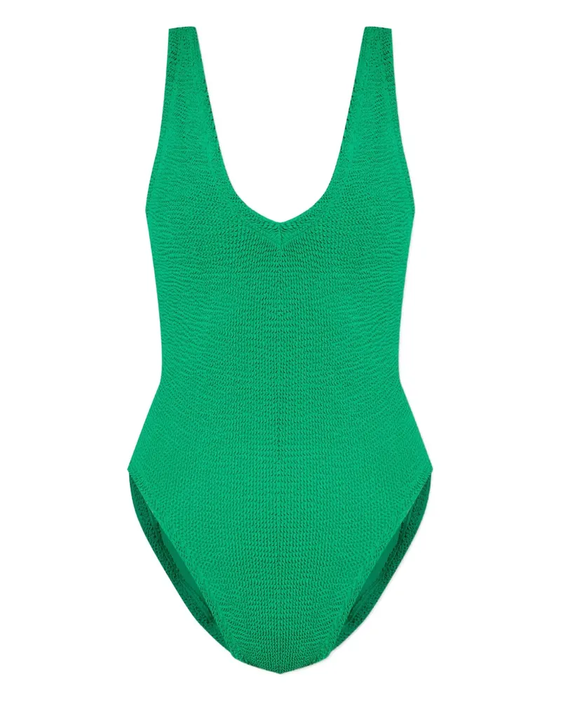 Hunza G Sadie Badeanzug mit V-Ausschnitt - Grün Grün