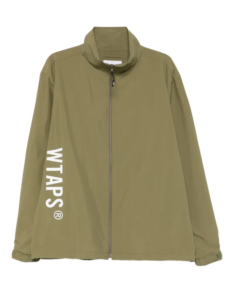 WTAPS Windbreaker mit Logo-Print - Grün Grün