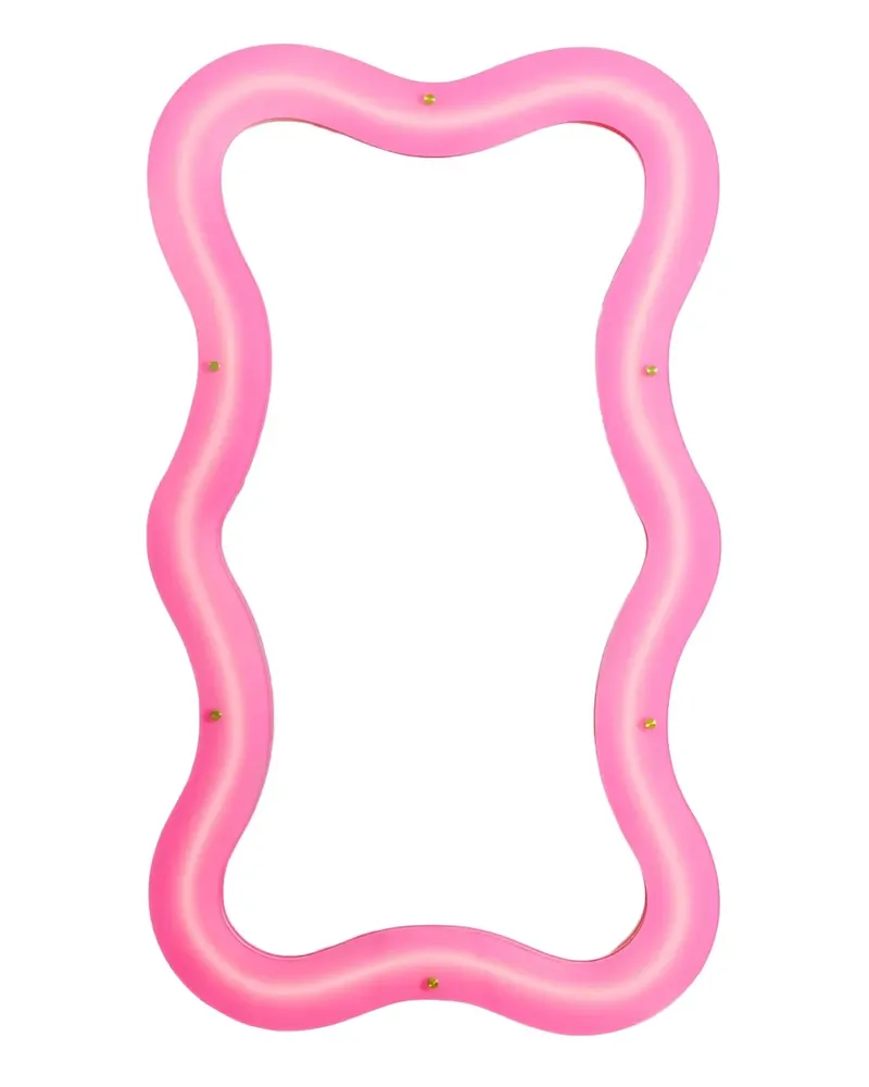 Seletti Schmaler langer Spiegel - Rosa Rosa