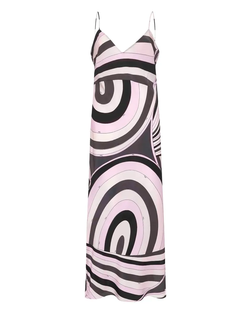 Emilio Pucci Camisole-Kleid mit Wellen-Print - Rosa Rosa