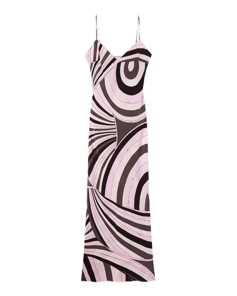 Emilio Pucci Maxikleid mit Print - Rosa Rosa