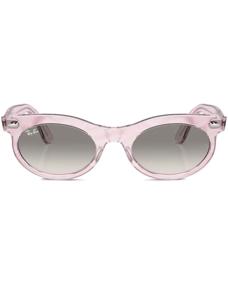 Ray Ban Wayfarer Sonnenbrille mit ovalem Gestell - Rosa Rosa