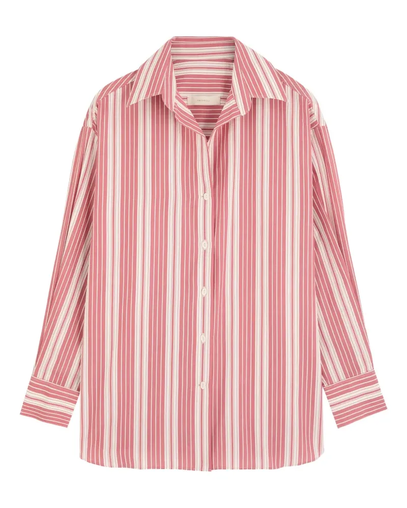 Faithfull The Brand striped button-down shirt - Rosa Rosa