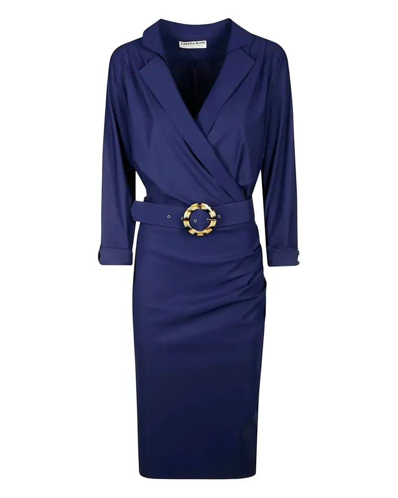 Chiara Boni Wickelkleid mit Gürtel - Blau Blau