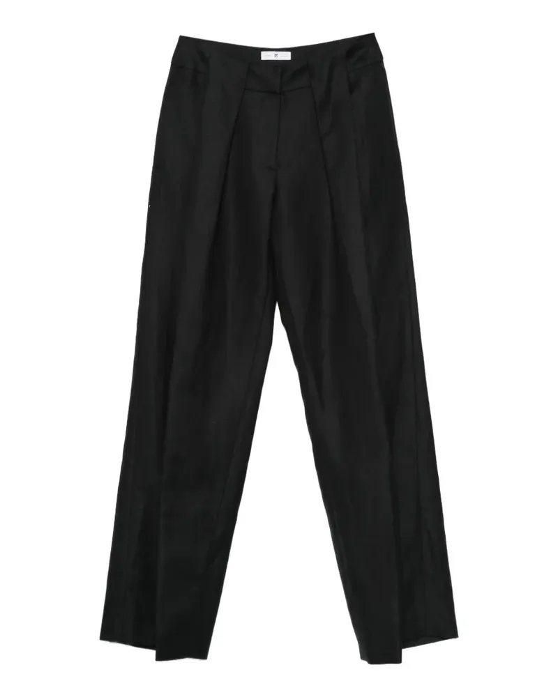 PT TORINO pleated wool trousers - Schwarz Schwarz