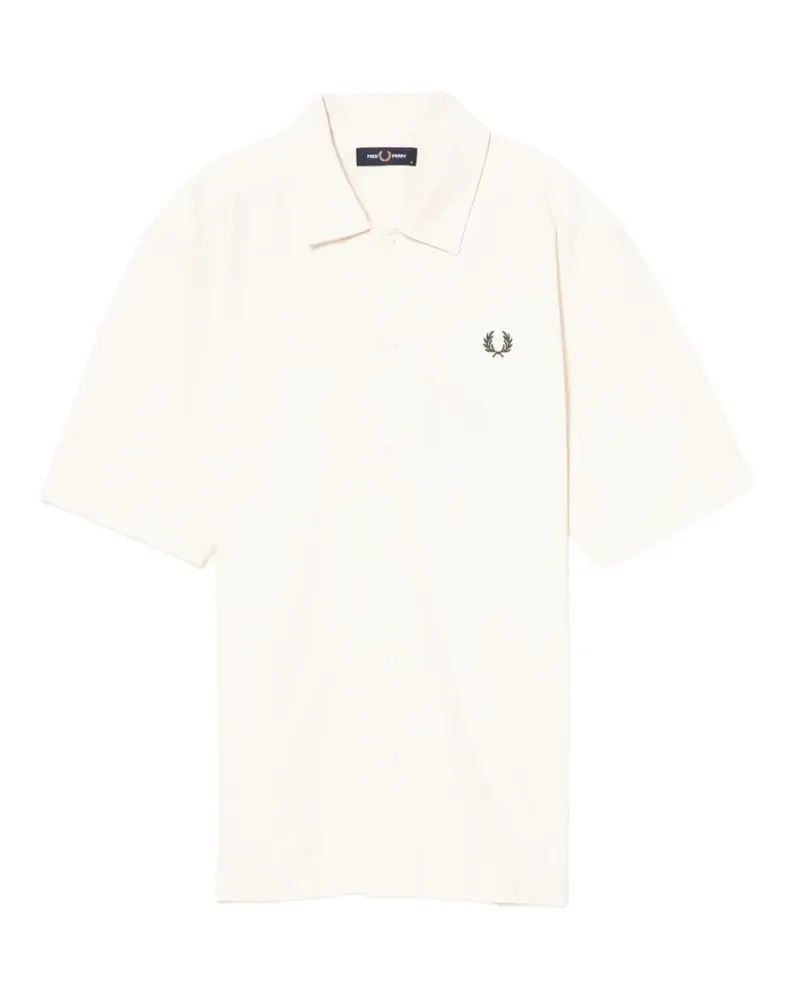 Fred Perry Kurzärmeliges Hemd - Nude Nude
