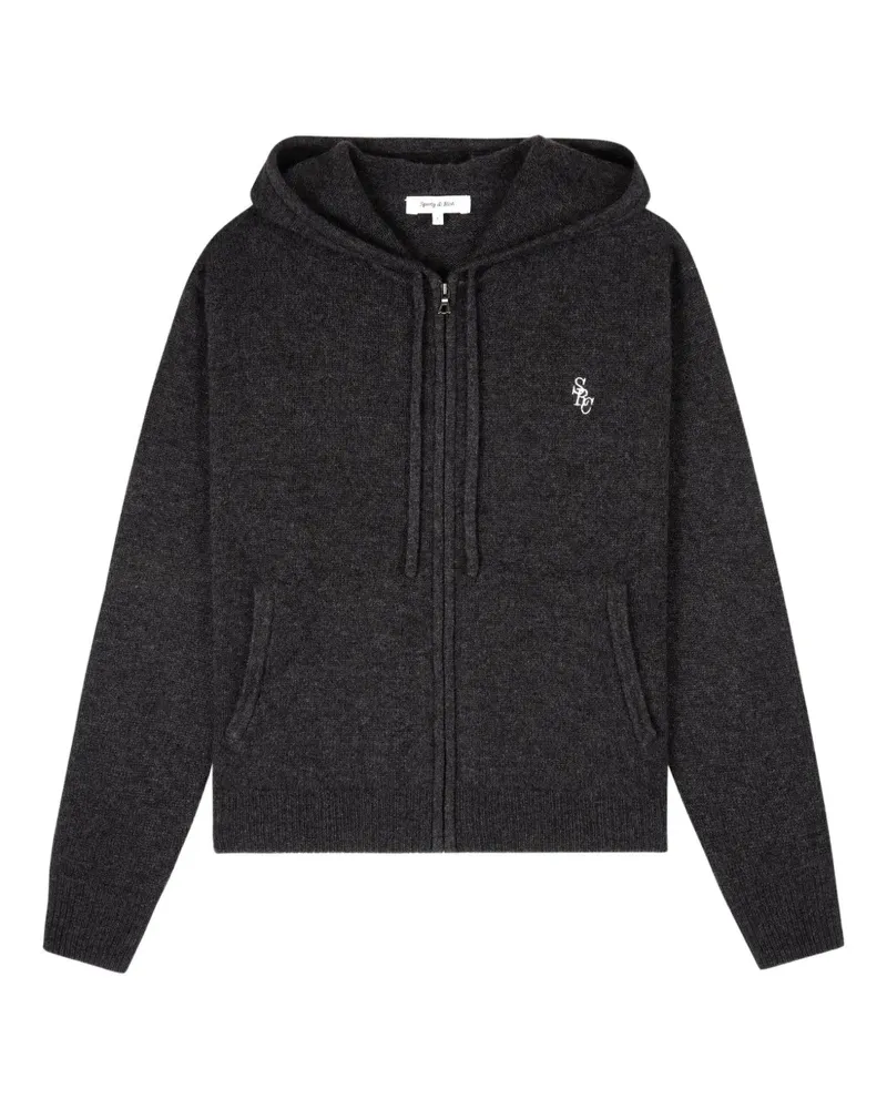SPORTY & RICH zip hoodie - Grau Grau